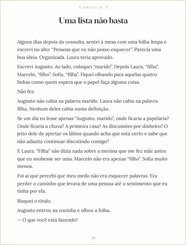 Página 34: capítulo 3, Uma lista não basta